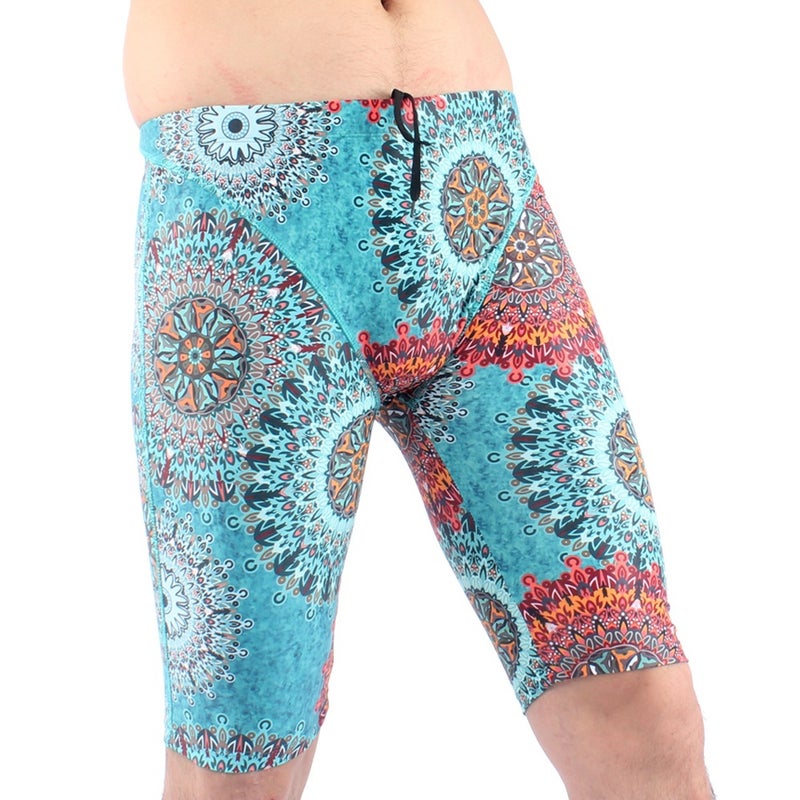 Swimming Trunks Men''s Long Five-point Professional Quick-drying Swimsuit Racing Sports Large Size Swimsuit Anti-embarrassment Hot Spring Swimming Trunks - Image 5
