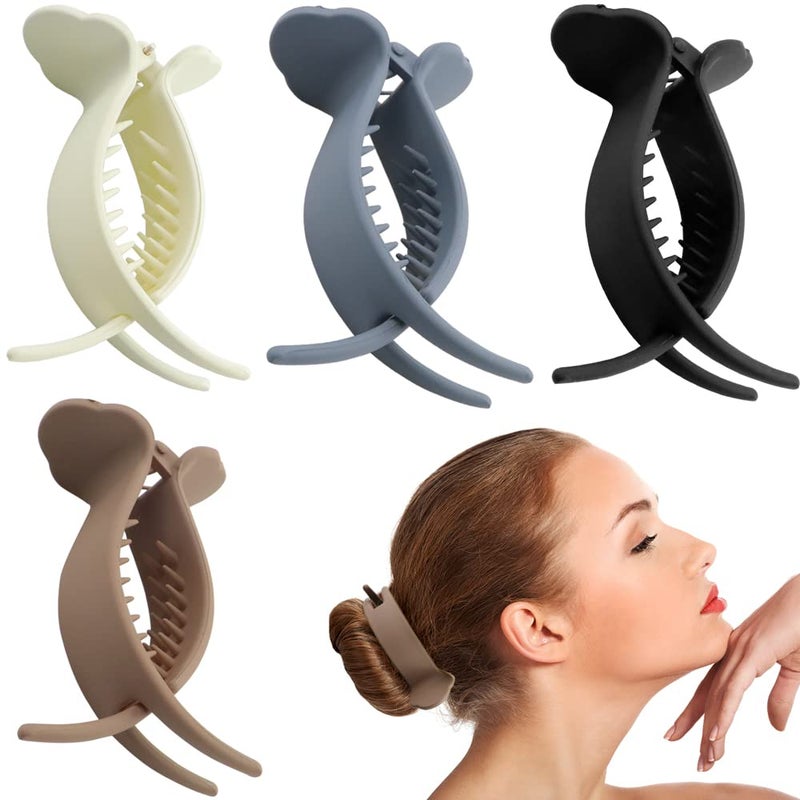 4 Pack Hair Braiding Tool Fashion Hair Clip Headdress Ponytail Maker Bun Shapers and Braid Accessories for Hairstyling