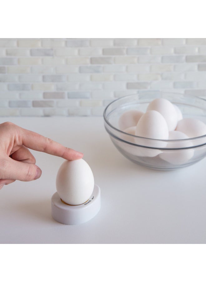 Fox Run Hard Boiled Egg Piercer, with Safety Lock Feature, White