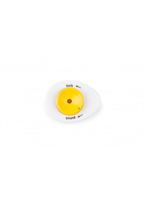 Fox Run Hard Boiled Egg Piercer, with Safety Lock Feature, White