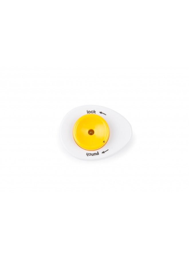 Fox Run Hard Boiled Egg Piercer, with Safety Lock Feature, White