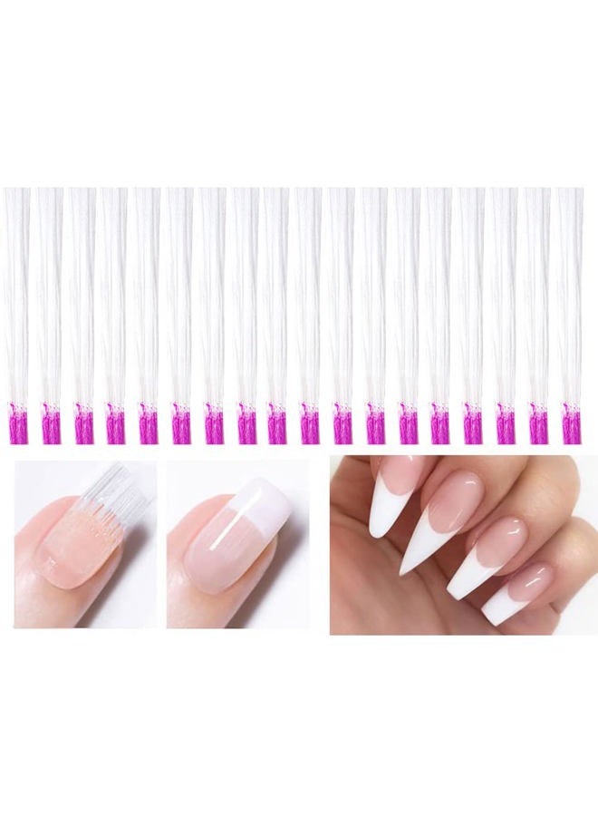 Luzen 100 قطعة ملحقات تمديد الأظافر من الألياف الزجاجية الاحترافية فن الأظافر أداة إصلاح تمديد الأظافر للاستخدام المنزلي وصالونات الأظافر - Image 3