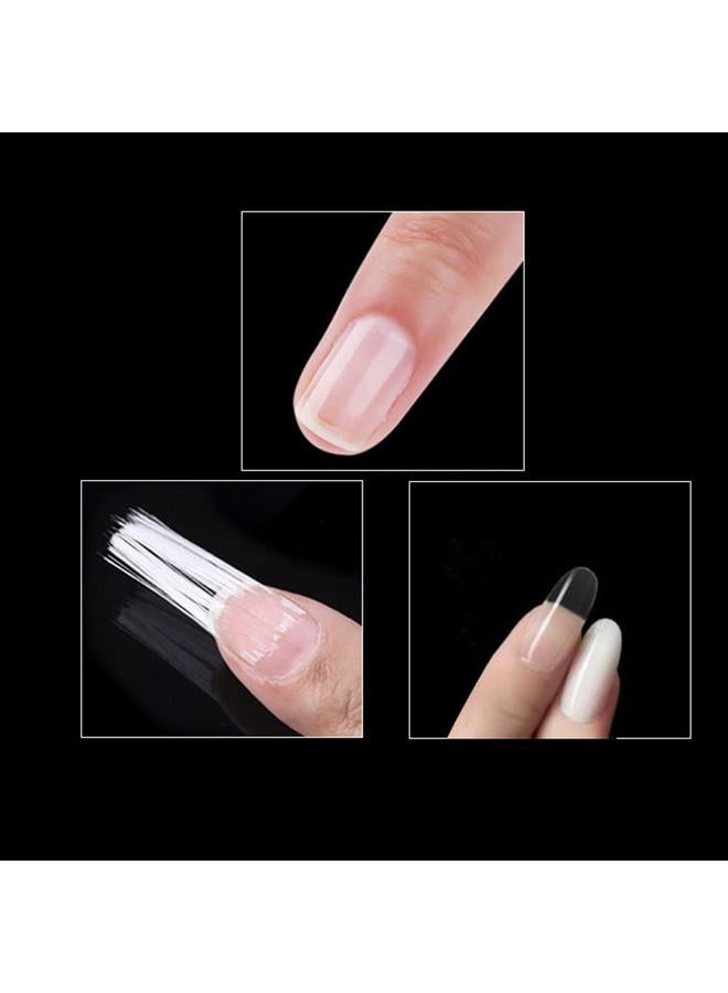 Luzen 100 قطعة ملحقات تمديد الأظافر من الألياف الزجاجية الاحترافية فن الأظافر أداة إصلاح تمديد الأظافر للاستخدام المنزلي وصالونات الأظافر - Image 4