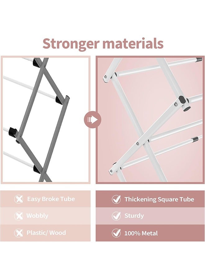 Beauenty Clothes Drying Rack Collapsible Drying Racks for Laundry  3-Tier Laundry Drying Rack for Clothes Laundry Drying Rack Collapsible Towel Rack  Air Drying Rack - Image 2