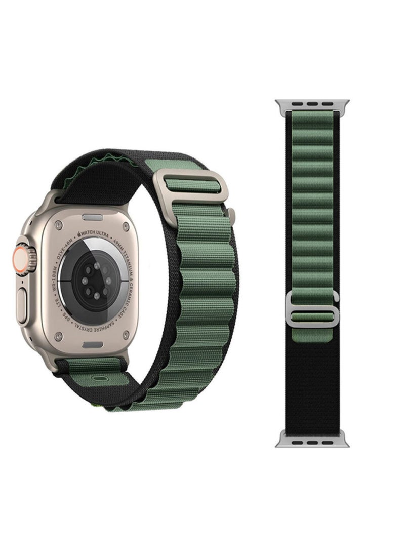 PRIMO PLUS - Apple Watch Alpine Loop Band 42 mm / 44 mm/45 mm/49 mm Nylon Woven Sport Strap Compatible with iWatch Series 8/Ultra/7/SE/6/5/4/3/2/1 - Image 1