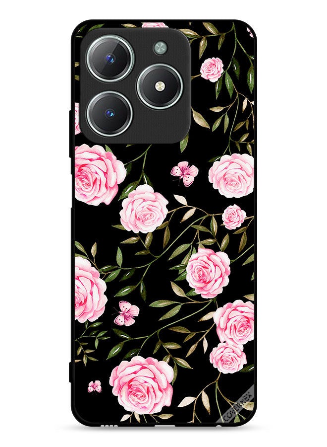 Covernex Realme C63 4G Protective Case Cover Rose In Bunches Of Small Leaves - Image 1