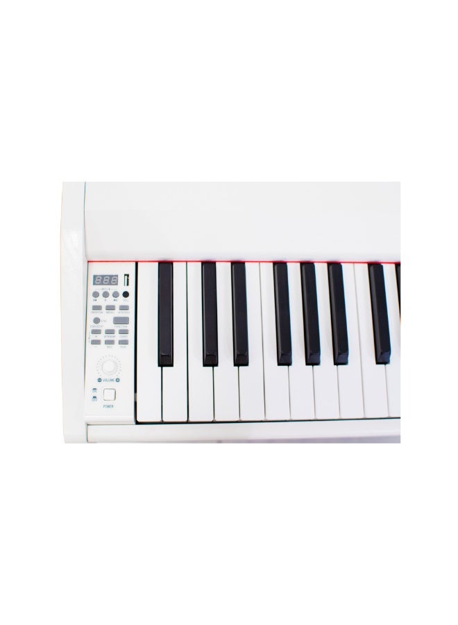 شتاينر بيانو ستاينر الرقمي DP‑450 – أبيض (إصدار 2025) – بيانو رقمي 88 مفتاح مع مقعد - Image 2