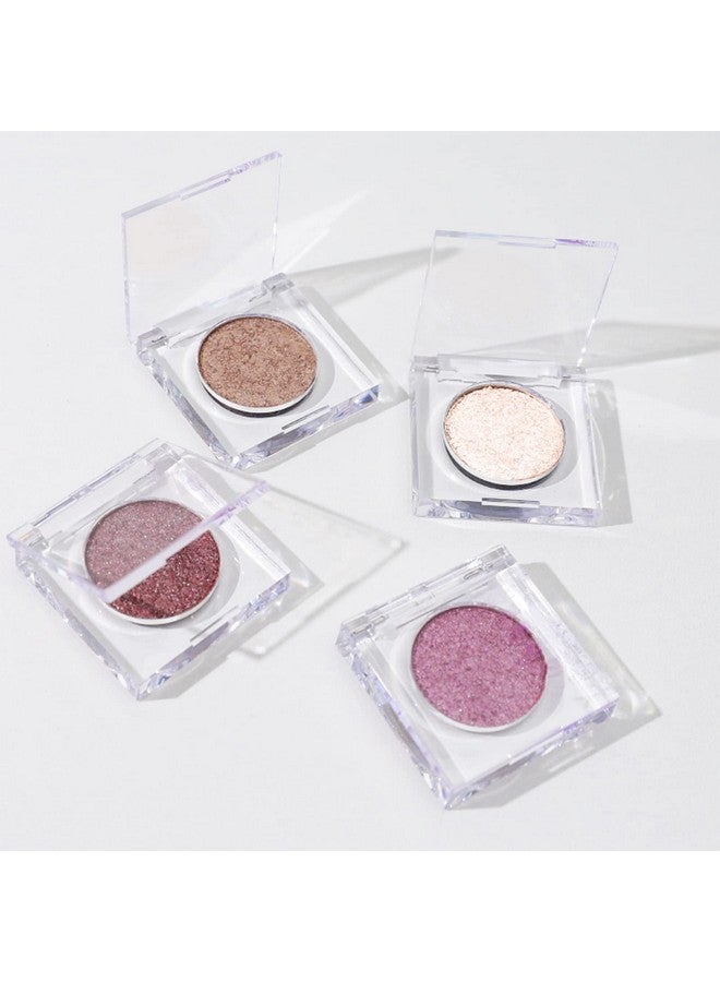 Jutqut Shimmer Glitter Eyeshadow Palette, Korean Eye Glitter Sparkle Eye Shadow, Long-Lasting Shimmery Eye Makeup and Highlight, Ultra-Blendable & Waterproof, Vegan Formula (Moonstone) - Image 5