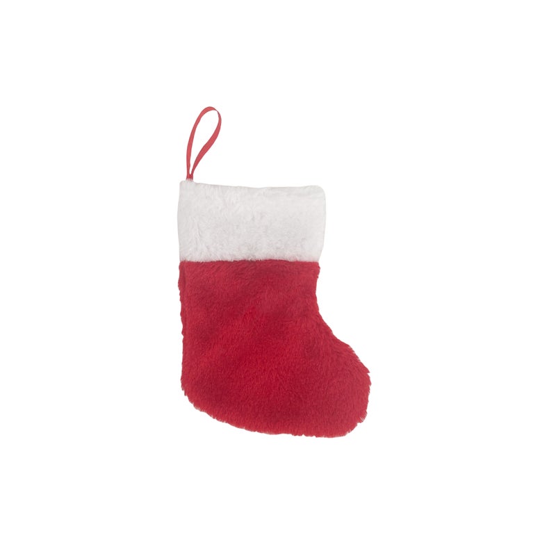 CHRISTMAS MAGIC Plush Stocking Red 15cm