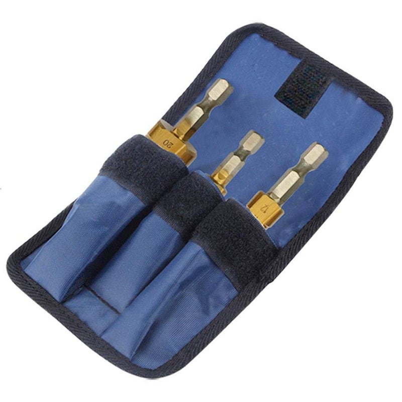 Generic Titanium Step Drill Bit Set High Speed Steel Hole Cutter Power Tools - Image 3