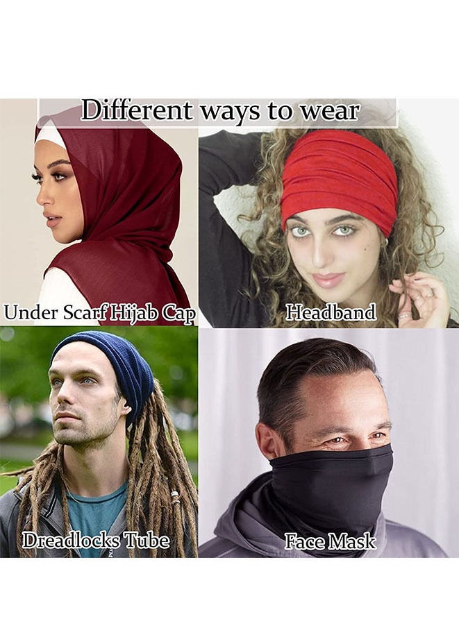 FASHION MANIA - 6-Piece Women Under Scarf Hat Cap Bone Bonnet Hijab Islamic Muslim - Image 1