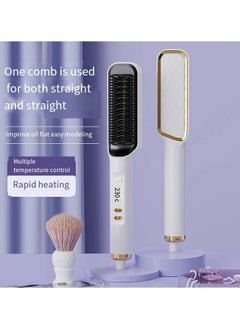General Mini Ionic Straightening Comb – Travel-Friendly Straightener & Curler for Men/Women, Dual-Use Hair Styling Tool  - Image 2
