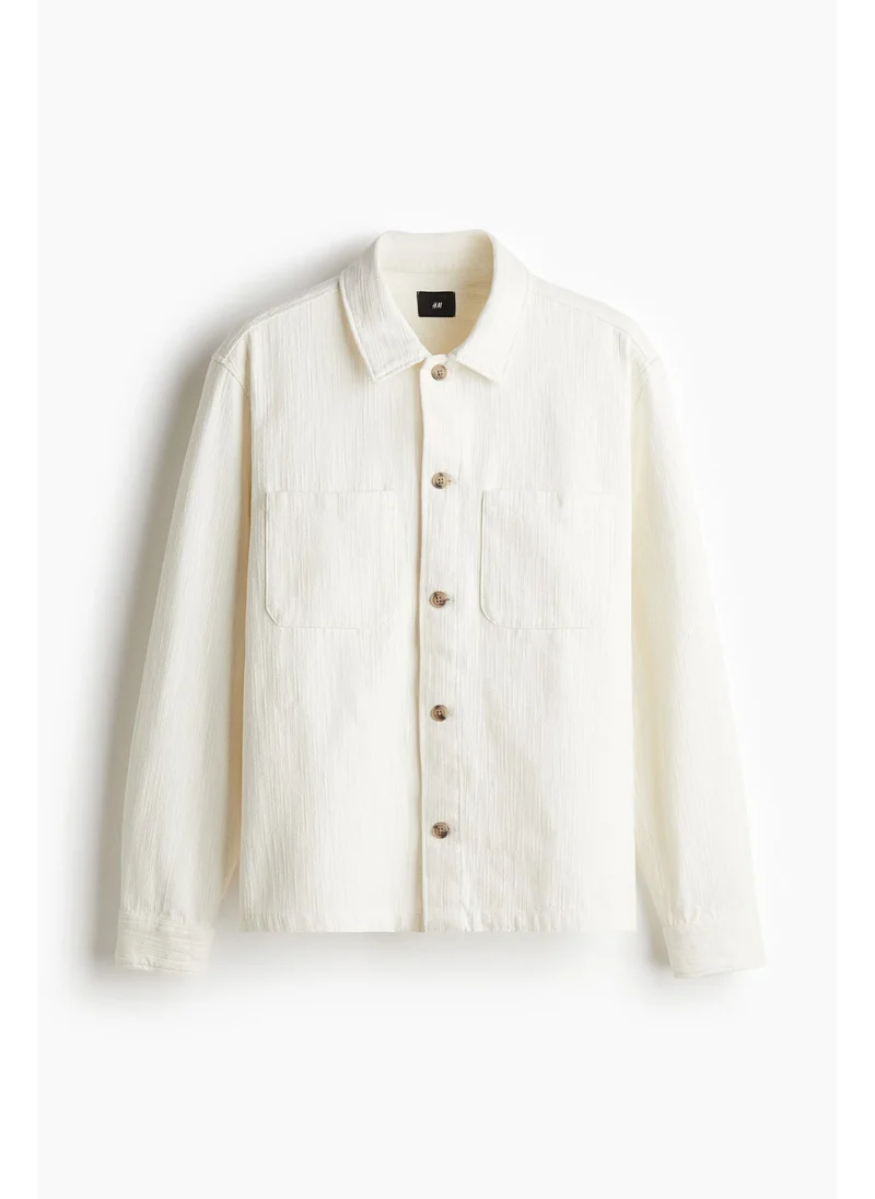 H&M Regular Fit Textured overshirt