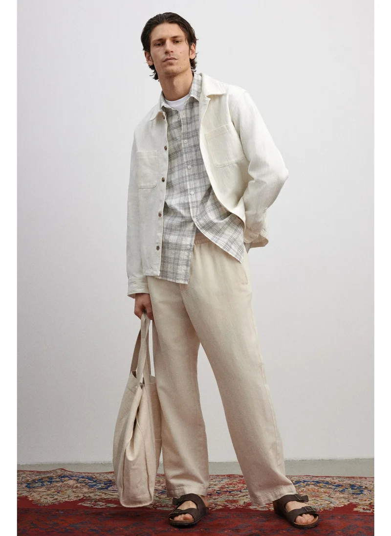 H&M Regular Fit Textured overshirt