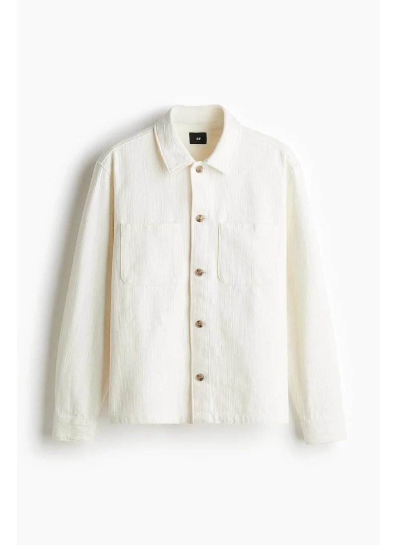 H&M Regular Fit Textured overshirt