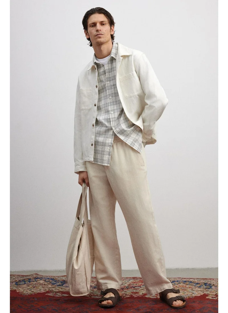 H&M Regular Fit Textured overshirt
