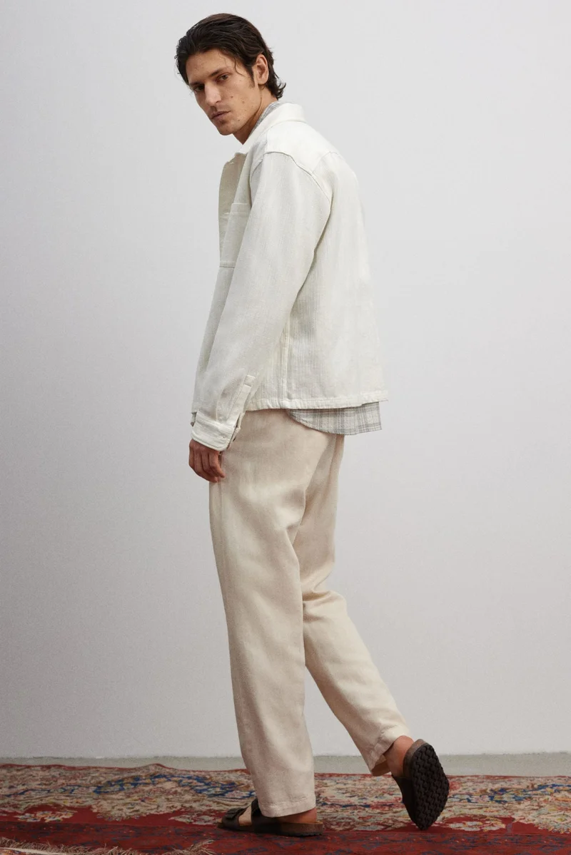 اتش اند ام Regular Fit Textured overshirt