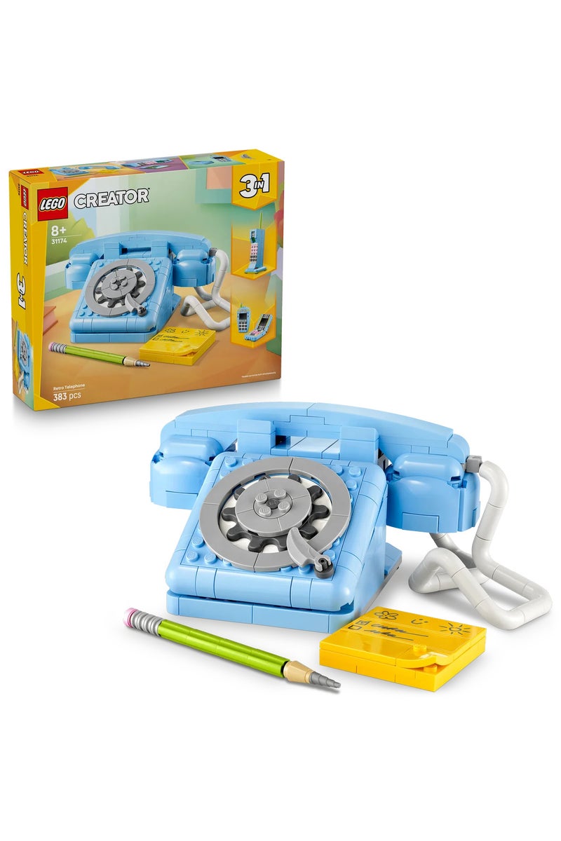 LEGO Creator 3-in-1 Retro Telephone 31174 – Nostalgic Build (8+ yrs) - Image 1