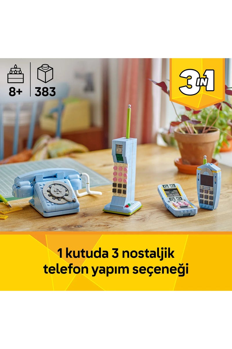 LEGO Creator 3-in-1 Retro Telephone 31174 – Nostalgic Build (8+ yrs) - Image 5