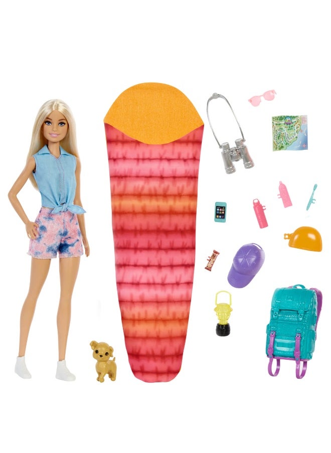 Barbie - Barbie Malibu Camping Doll with Pet (32 cm) - Image 1