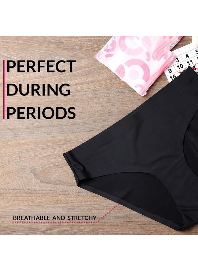 SNM Apparels Womens Underwear- Cotton Underwear for Women– Soft, Breathable, Lightweight, Stretch, Hipster Panties For Ladies, 7-pack Basic Mix, M - Image 5