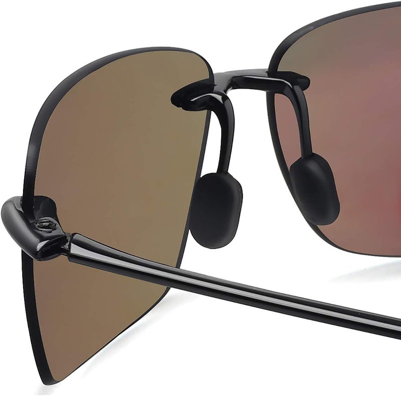 JULI Eyewear نظارات شمسية رياضية JULI للرجال وا��نساء إطار بدون حواف TR90 للجري وصيد الأسماك والجولف وركوب الأمواج والقيادة - Image 5