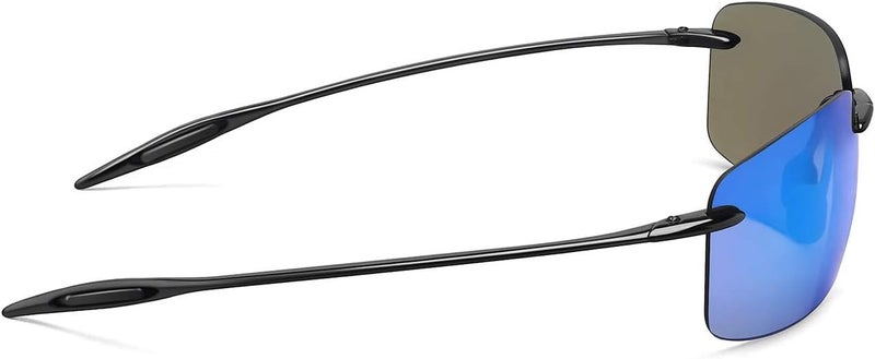 JULI Eyewear نظارات شمسية رياضية JULI للرجال وا��نساء إطار بدون حواف TR90 للجري وصيد الأسماك والجولف وركوب الأمواج والقيادة - Image 3