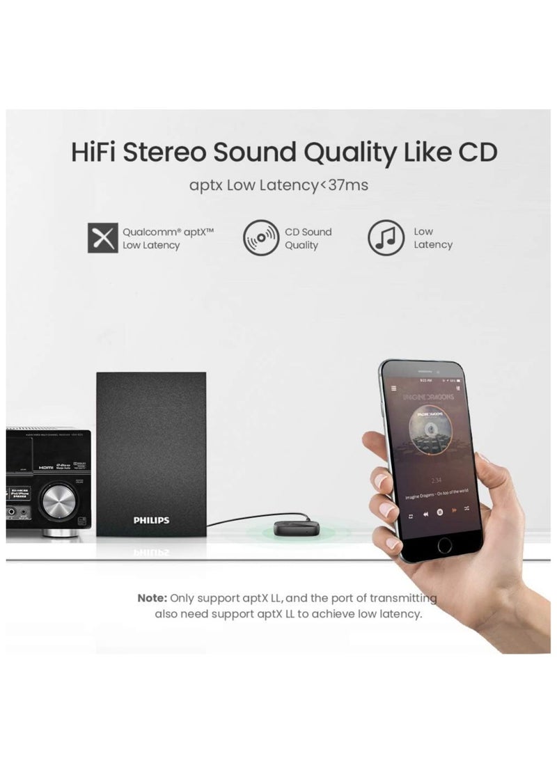 Cool Baby Bluetooth Aux Adapter Bluetooth 5.0 Audio Receiver for Wireless Music Stream with Hand-free Call 10H Play Time Auto Repair for Car Speaker  - Image 5