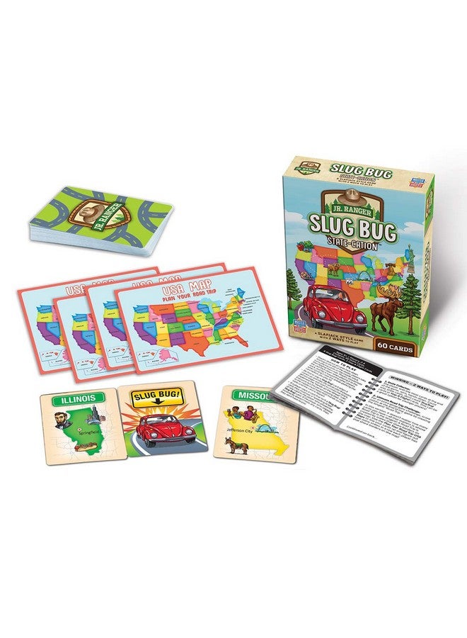 MasterPieces Licensed Kids Games - Jr Ranger - Slug Bug State-Cation Card Game Games for Kids & Family, Laugh and Learn - Image 4