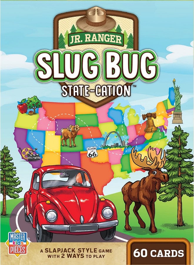 MasterPieces Licensed Kids Games - Jr Ranger - Slug Bug State-Cation Card Game Games for Kids & Family, Laugh and Learn - Image 1