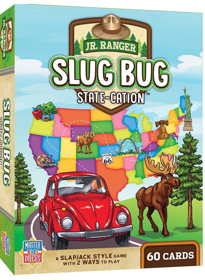 MasterPieces Licensed Kids Games - Jr Ranger - Slug Bug State-Cation Card Game Games for Kids & Family, Laugh and Learn - Image 2