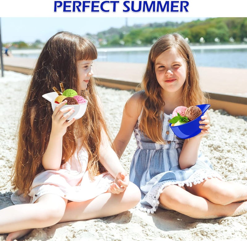 RONRONS 12 Pieces Baseball Helmet Ice Cream Bowls 8 oz Mini Baseball Cap Snack Bowls Plastic Sundae Bowl Kids Chip Cups for Party Dessert Supplies - Image 5