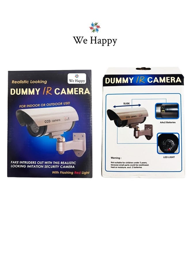 وي هابي كاميرا مراقبة CCTV وهمية مع ضوء LED وامض ، نظام مراقبة مزيف قابل للتعديل تصميم رصاصة مقاوم للماء آمن للاستخدام الداخلي في الهواء الطلق  - Image 4