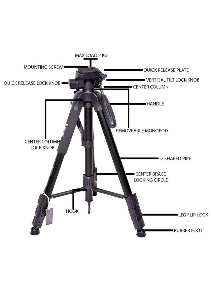 Jmary Jmary Professional Aluminium Tripod & Monopod for All DSLR Cameras - Image 4