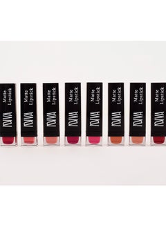 IDIVA Matte Lipstick, 8 different colors, long lasting up to 16 H  - Image 4