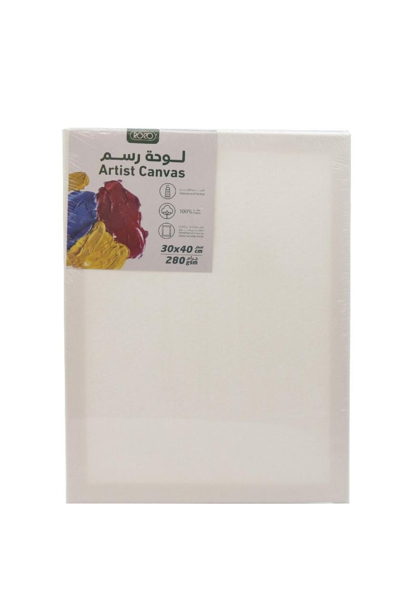 روكو قماش مستطيل مشدود بلمسة نهائية خشنة 30 × 40 سم - Image 1