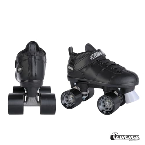 Chicago Skates Bullet Speed Roller Skates Adjustable Quad Roller Skates Women Men Durable Top Performance with Front Stopper 62mm Urethane Wheels LowCut Ankle Boot Smooth RollingIndoor Outdoor - Image 3