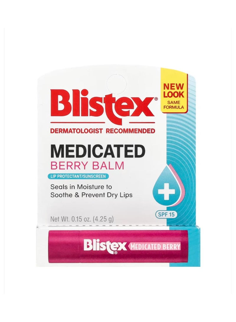 بليستكس واقي الشفاه الطبي/واقي من الشمس بعامل حماية من الشمس SPF 15 من بليستكس 0.15 أونصة (4.25 جم) - Image 2