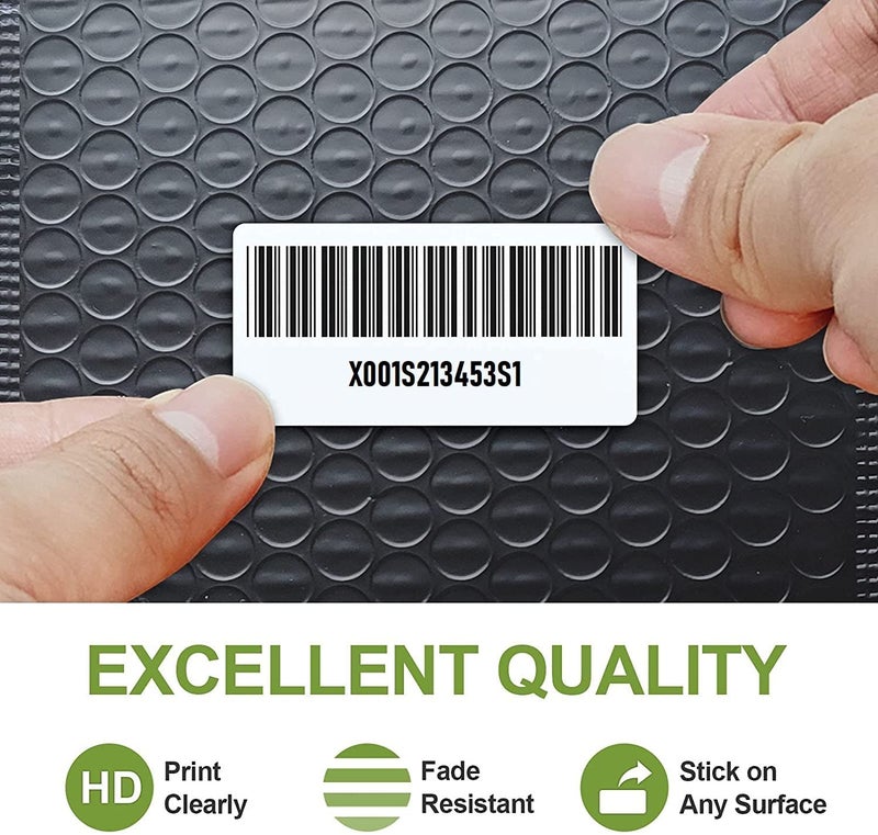 True-Ally 50x25 (Chromo) Barcode Label Sticker - 2 x 1 inch - 50mm x 25mm - 2 Ups - 2000 Labels/Roll - White Self Adhesive Sticker for Barcoding(Ribbon Required) (5 Roll Per Pack (10000 Labels)) - Image 5