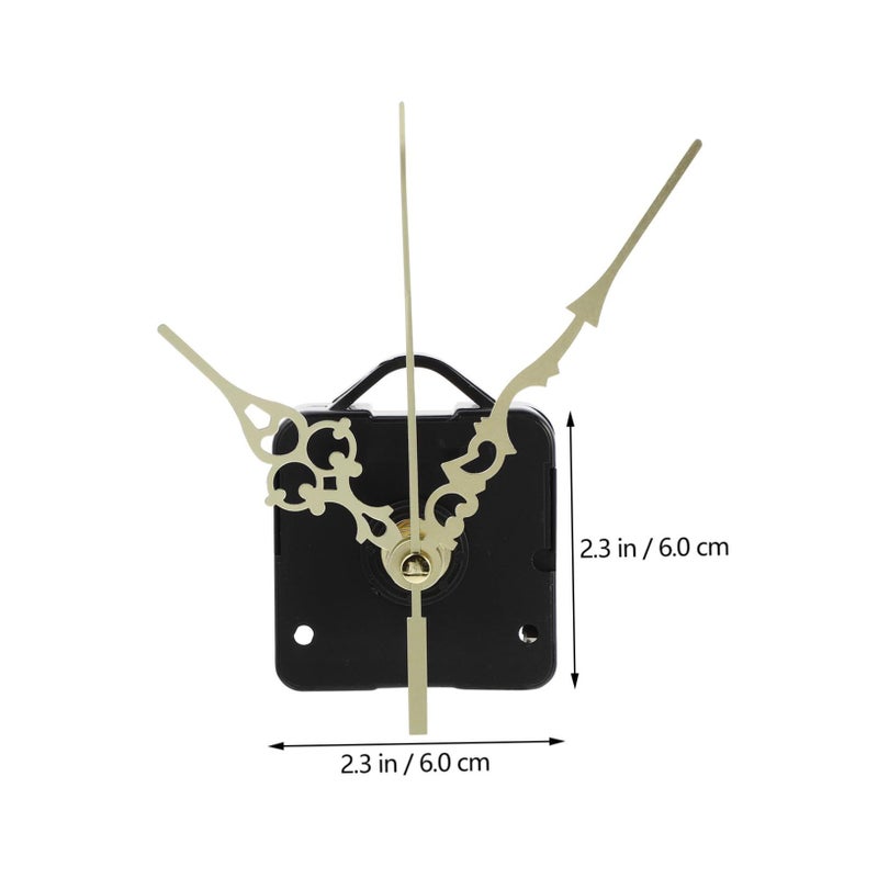 Retro Mute Wall Clock Silent Movement Kit 3 Sets Easy Install For Living Room - Image 5
