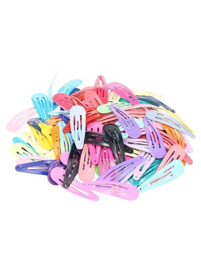 ORiTi 100-Piece Non-Slip Hair Snap Clip Set Multicolour - Image 2