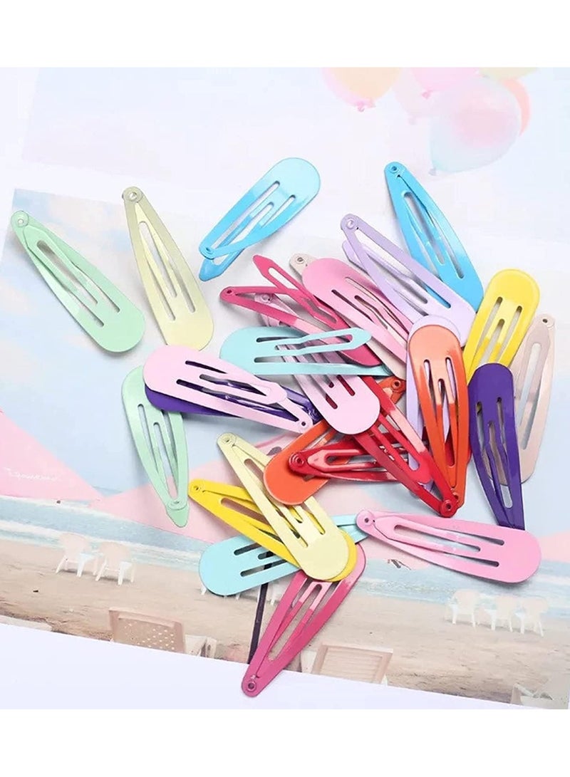 ORiTi 100-Piece Non-Slip Hair Snap Clip Set Multicolour - Image 4