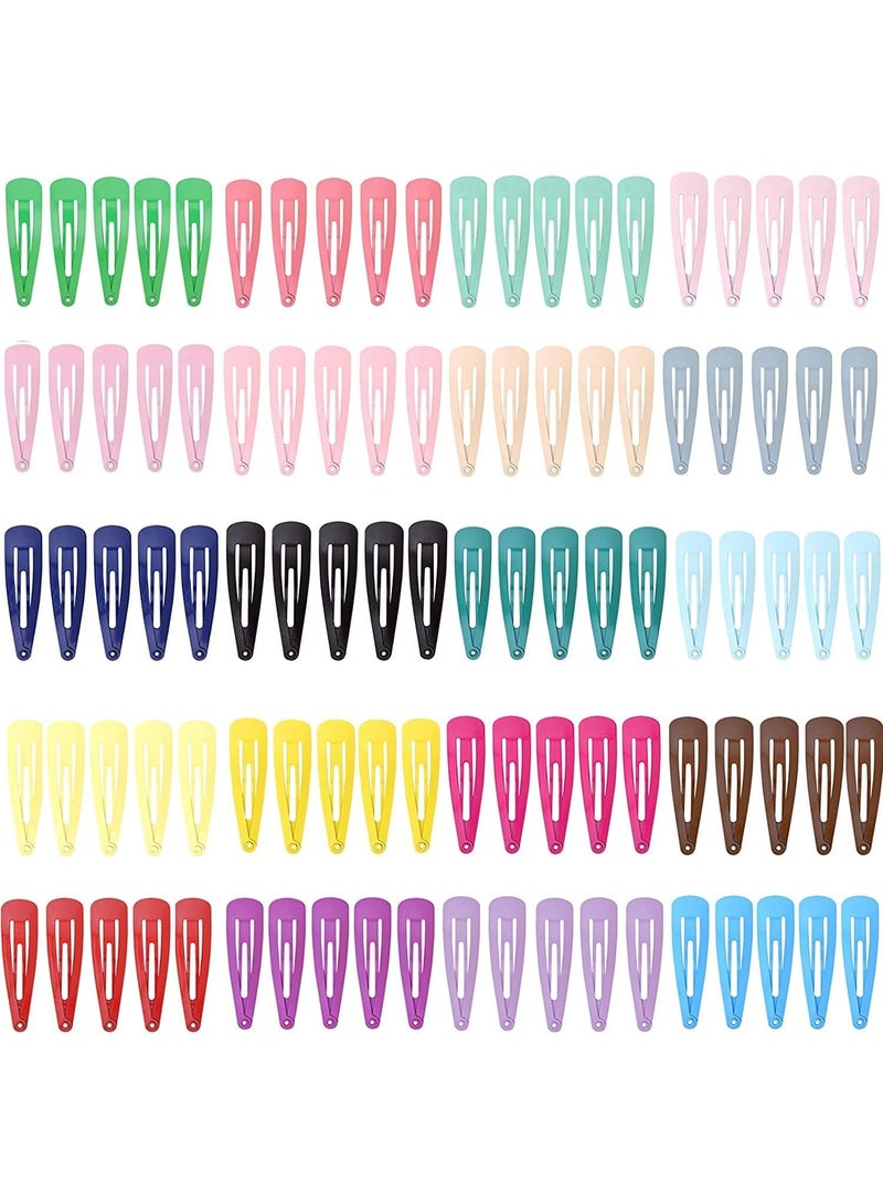 ORiTi 100-Piece Non-Slip Hair Snap Clip Set Multicolour - Image 3