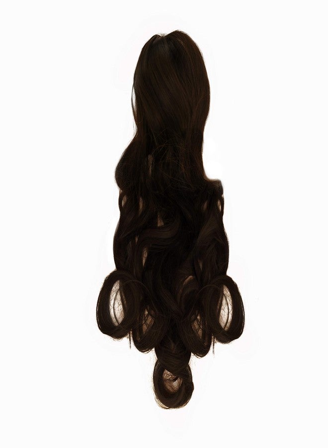 Rapidsflow® Curly Clutcher Ponytail Hair Extensions For Women And Girls Dark Brown - Image 5