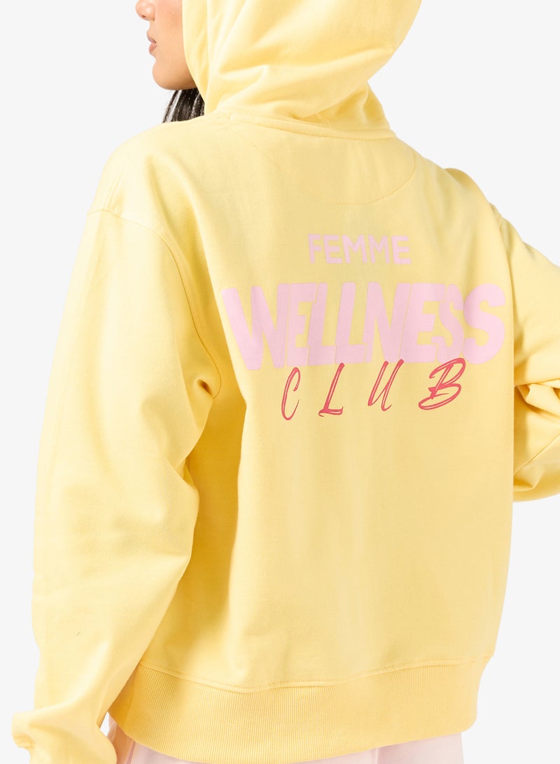 Ginger Hooded Oversize Wellness Fleece Sweatshirt - Image 3