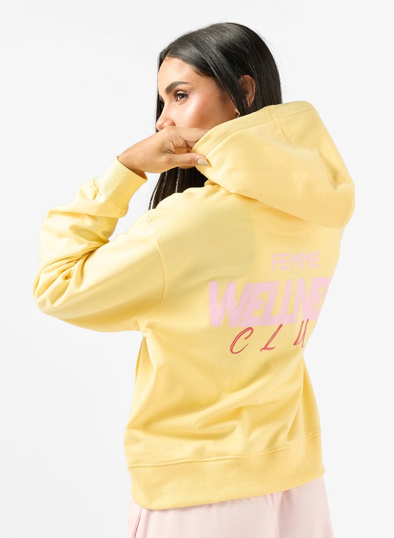 Ginger Hooded Oversize Wellness Fleece Sweatshirt - Image 2