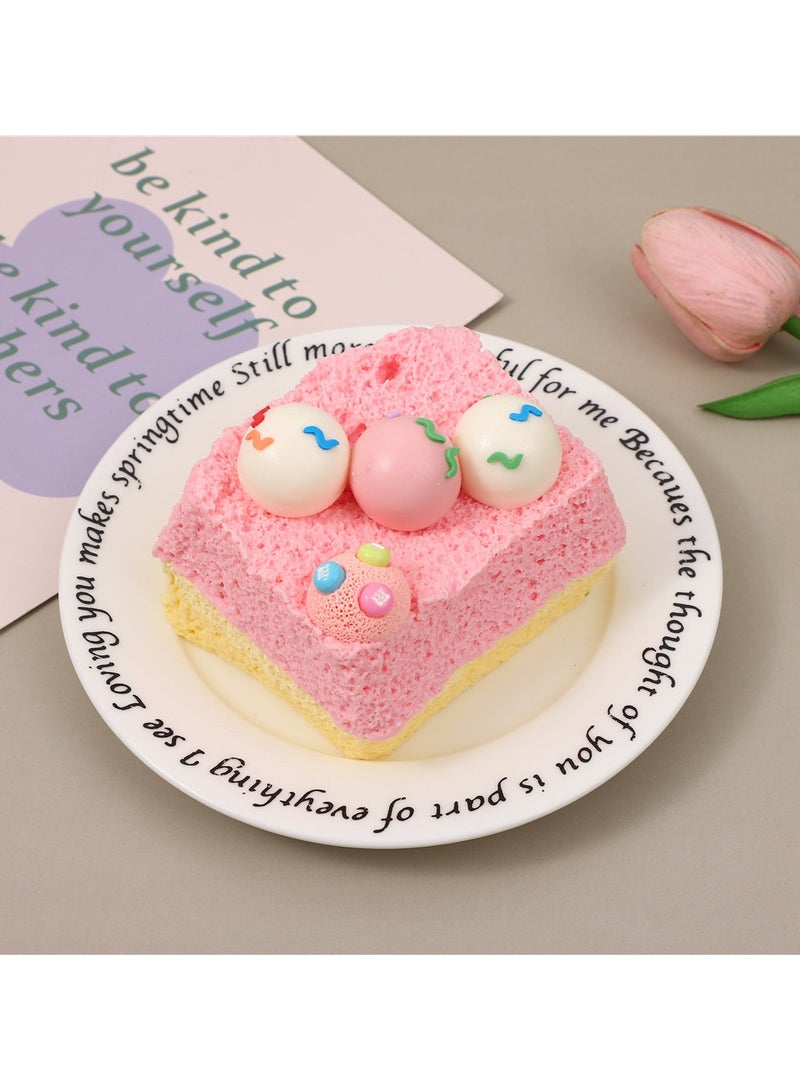 عام لعبة ضغط على شكل توست بهيئة الآيس كريم، لعبة حسية لتخفيف القلق، تابا سكويشي، ضغط عائلي، ألعاب أصابع للكبار والأطفال - Image 1