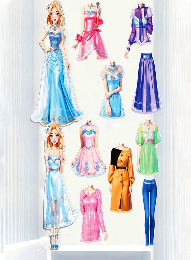 Daniel Axel Magnetic Dress Up Paper Doll Playset,Pretend Play Game Travel Toys Car Road Trip Activity,Magnet Clothes Puzzles Kids Toddler Girls,Preschool Learning Created Imagine Birthday Gift - Image 5