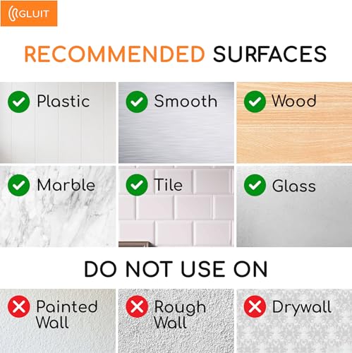 GLUIT Adhesive Large Wall Hooks for Hanging Heavy Duty 22 lbs Hooks for Walls No Damage, Towel Sticky Clear Hooks, Waterproof, Home, Bathroom, Kitchen, Office, and Outdoor 12 Pack - Image 4