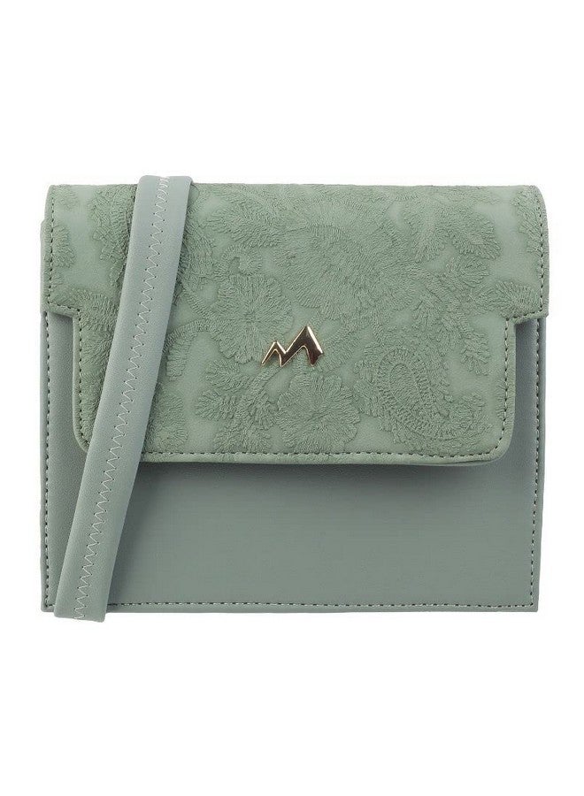 Metro Womens Suede Green Flap Over Sling (One Size) - Image 1
